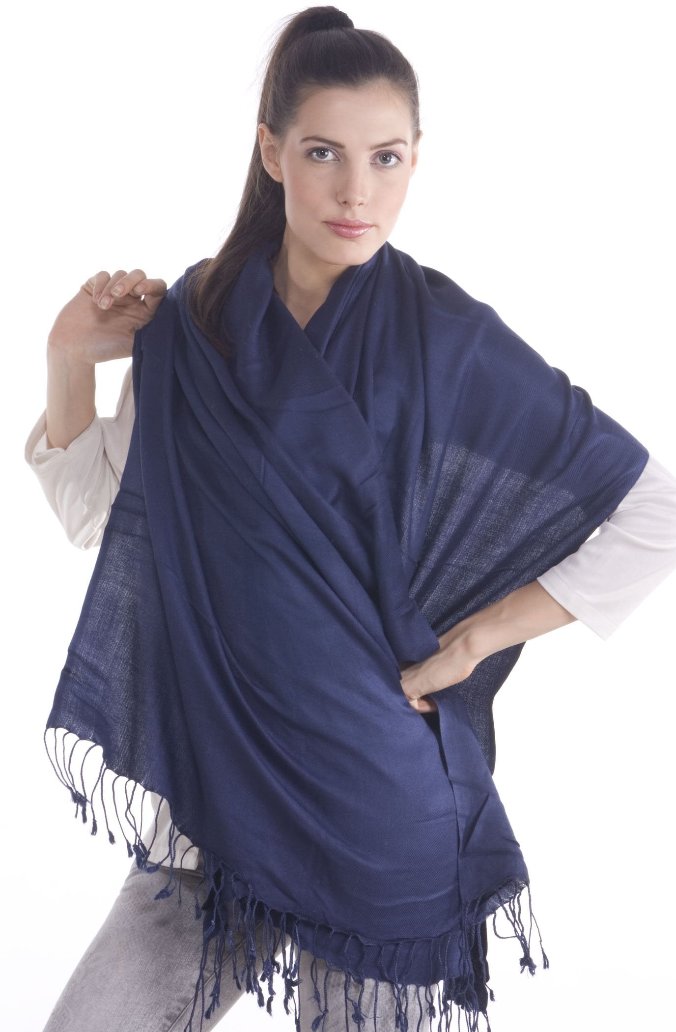 Pashmina Shawl (Dark Blue)