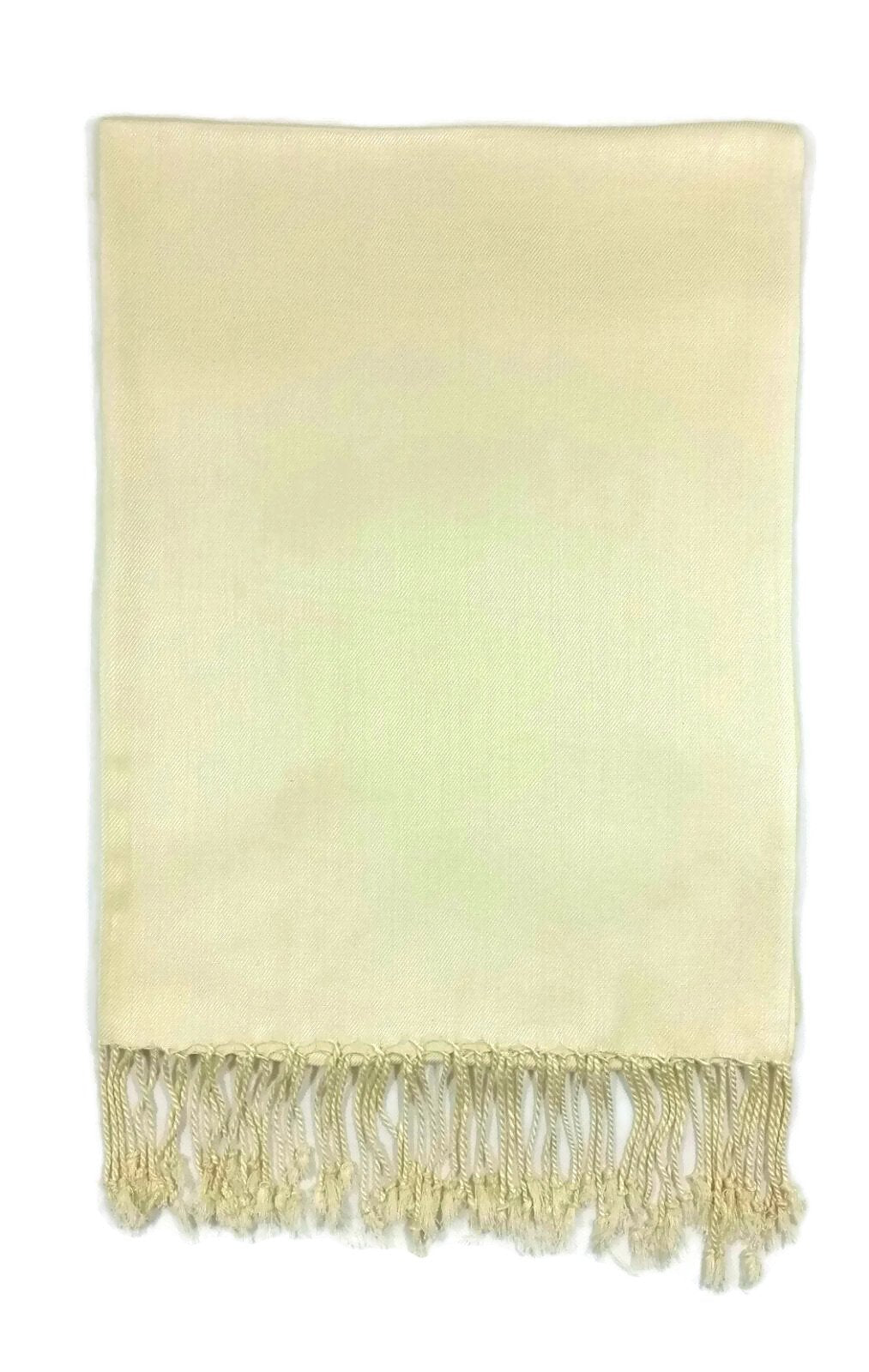 Cream Pashmina Style Shawl/Scarf/Wrap