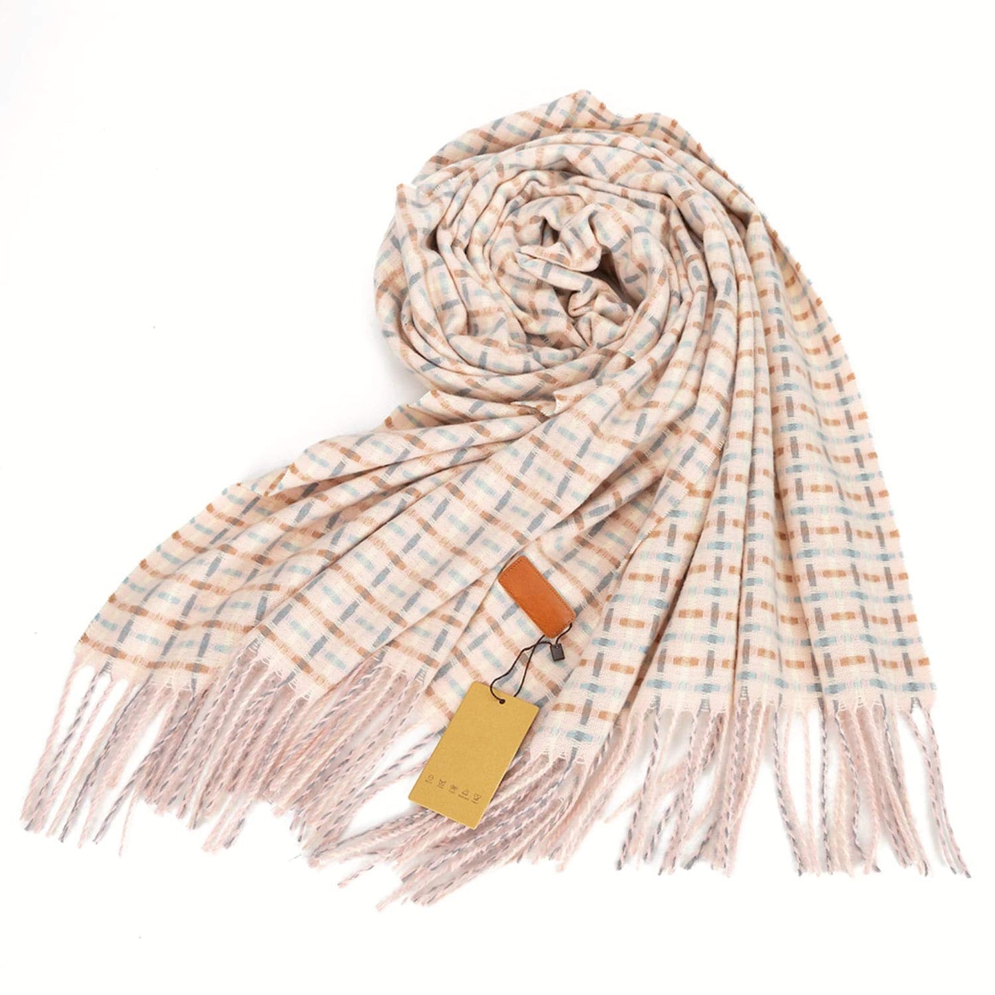 World of Shawls WINTER WARMER Large Thick Criss Cross Stitch Design Fashion Scarf Blanket Wrap Unisex