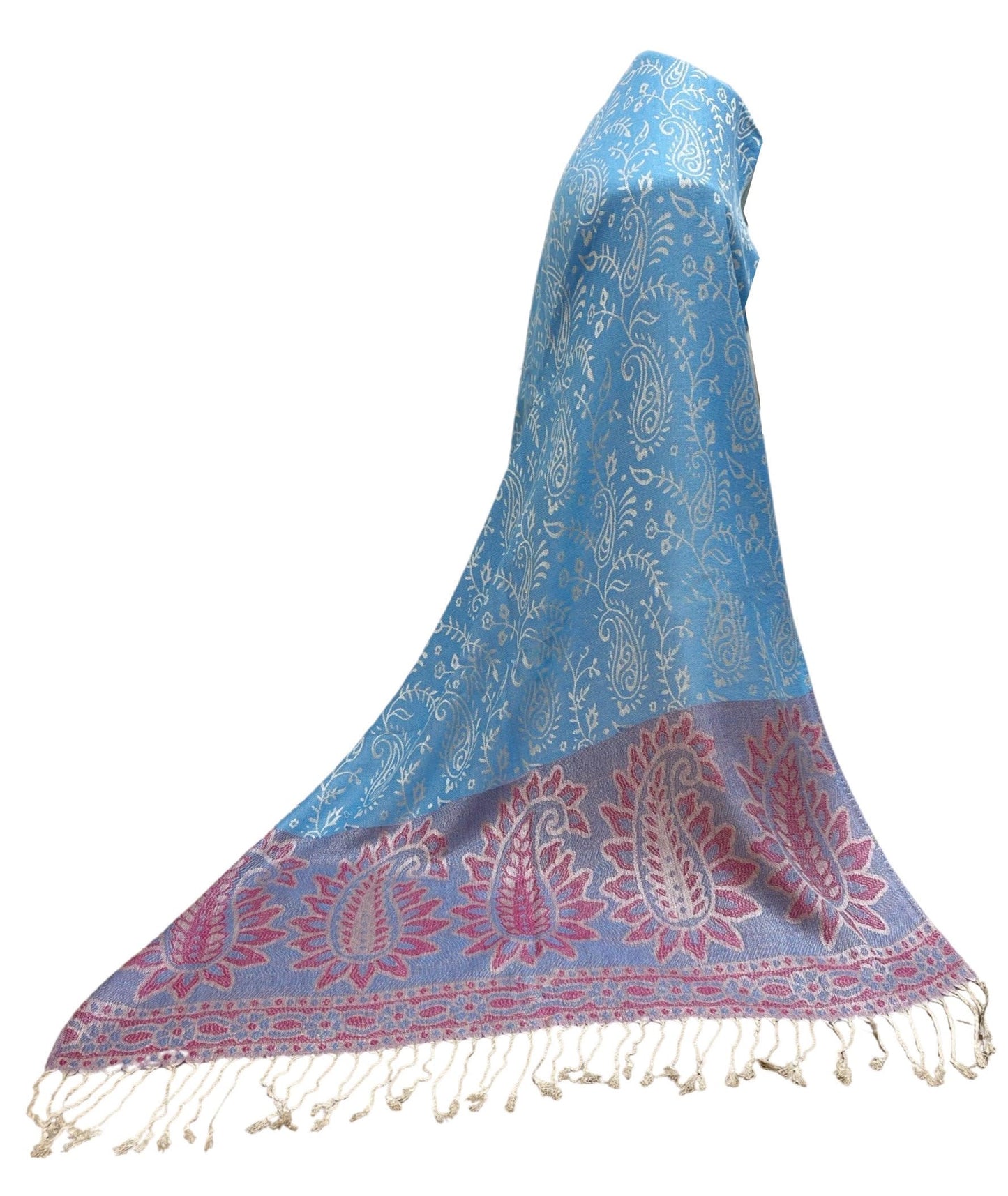 World of Shawls Paisley Elegance Luxurious Pashmina Feel Shawl for Timeless Style & Cozy Warmth For Ladies