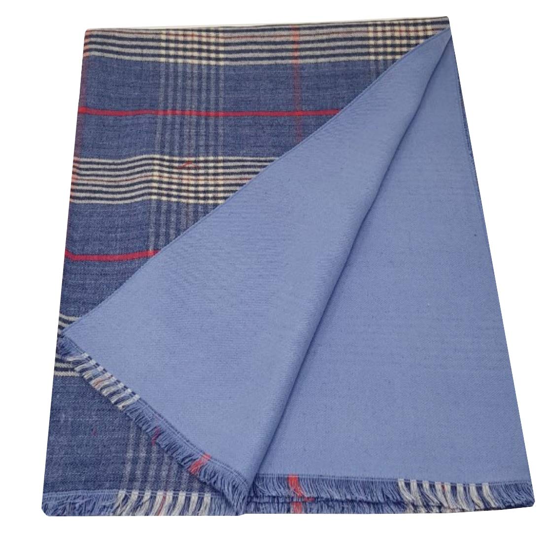 NEW World of Shawls Classic Reversible Plaid Tartan Look Shawl Wrap Blanket Scarf for Women - Warm Soft Cosy UNISEX