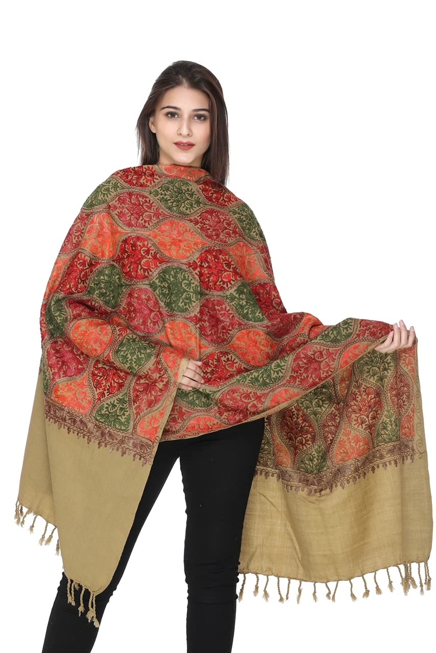 World of Shawls Hand Embroidery Luxury Shawl Wrap Scarf to make you feel and look Beautiful and Elegant