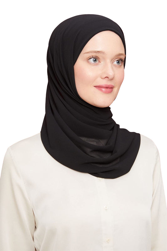 World of Shawls Ready To Go Instant Hijab for Ladies Girls Women Turkey Premium Quality Chiffon Scarf