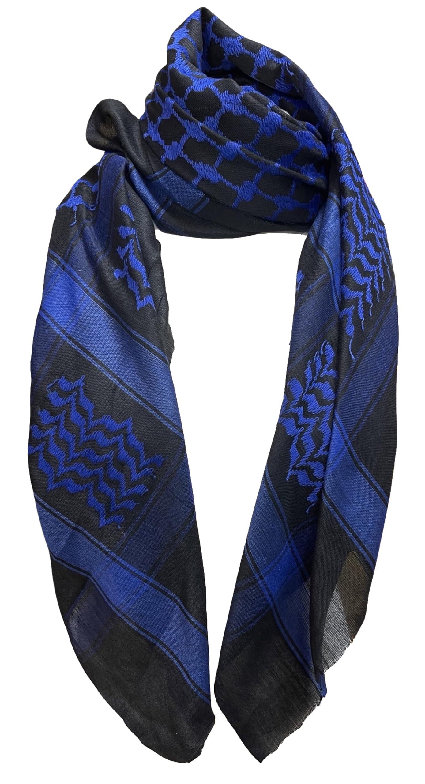 World of Shawls Scarf Military Shemagh Desert Palestinian Arafat Tactical Desert Keffiyeh Head Neck Arab Wrap Without Tassel