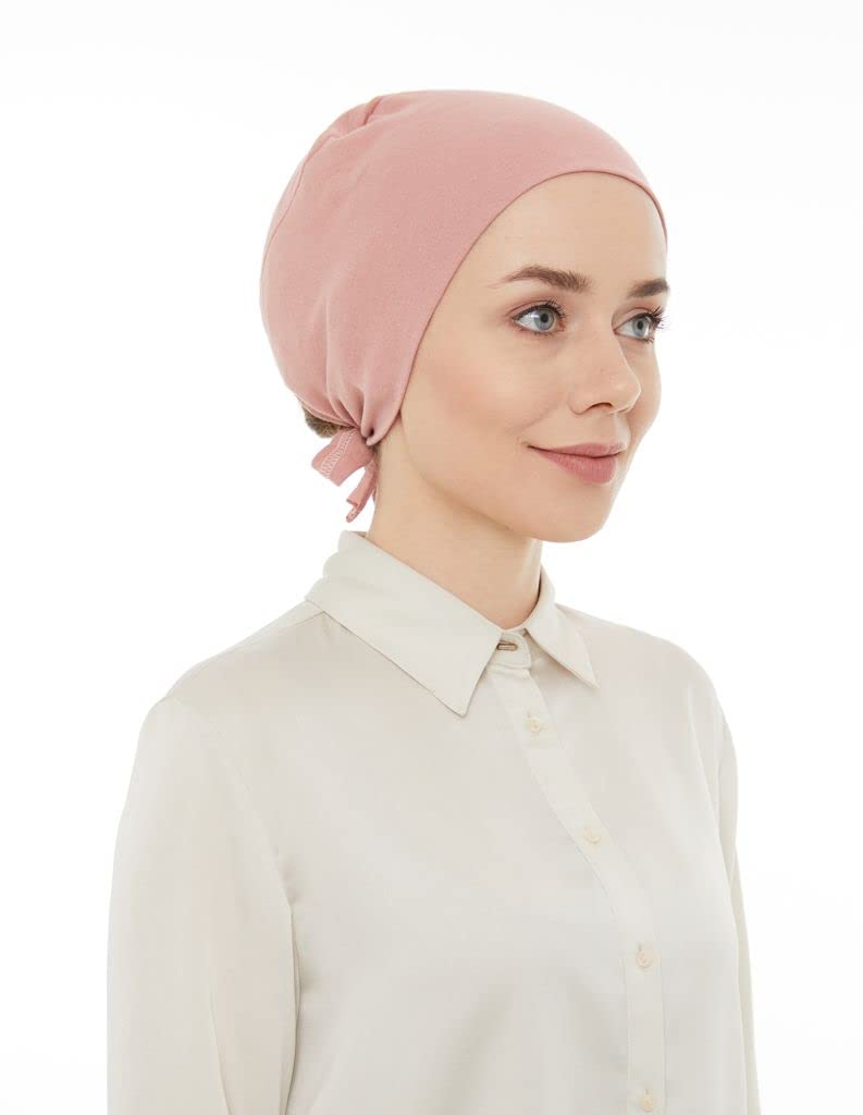 Chemo Headscarf for Women Hair Loss - Cancer Slip On Headwear Turbans Hats Cap with Tie Back, Giving You Full Coverage of Your Head