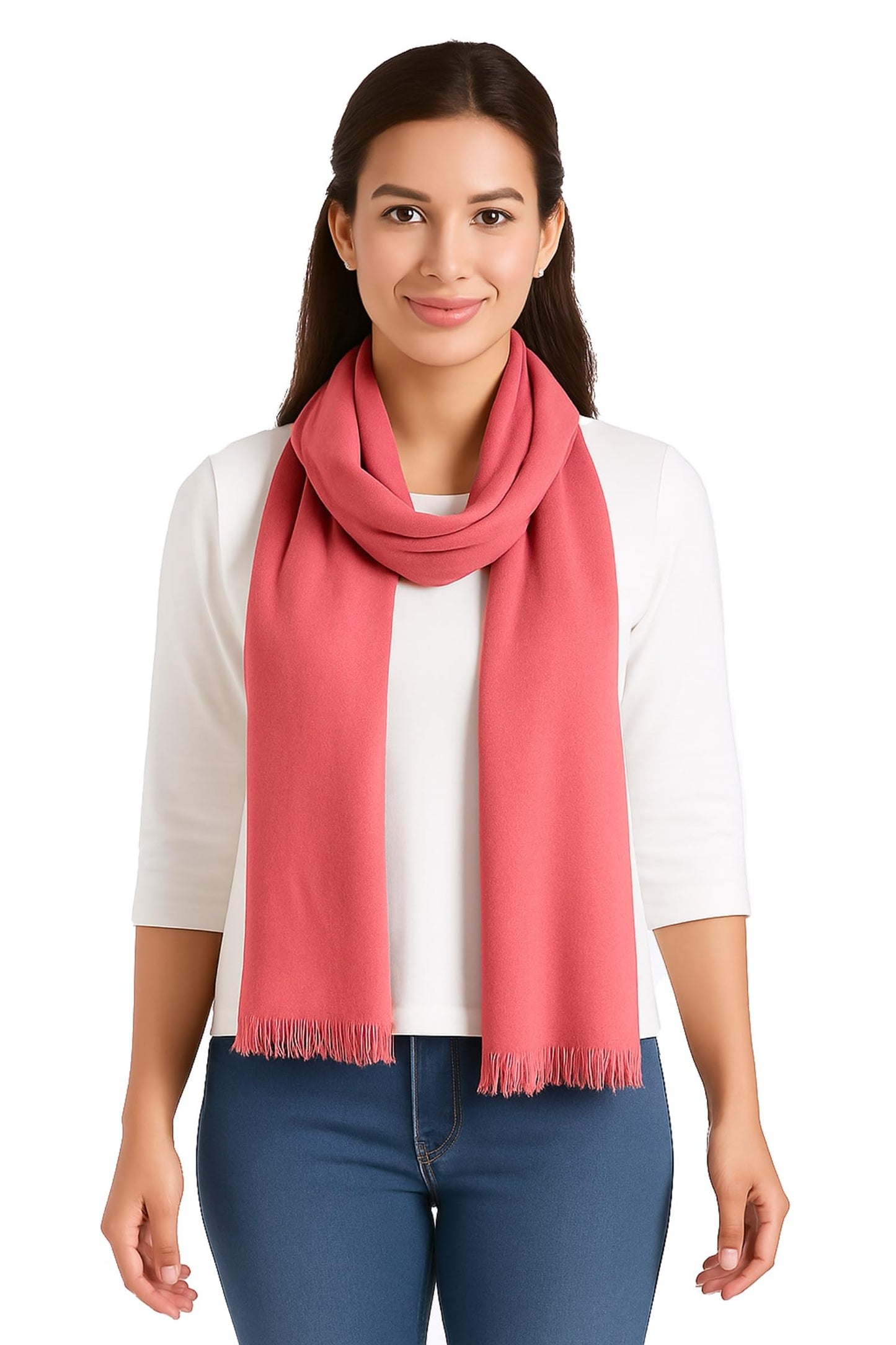 World of Shawls Soft Lightweight Scarf for Women – Classic Plain Wrap Shawl | Everyday Versatile Fashion Accessory