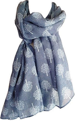 Mulberry Tree Print Scarf Womens Lightweight Fashion Large Wrap