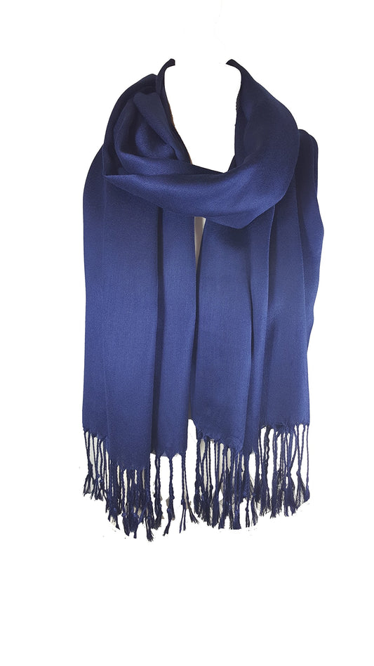 World of Shawls NEW HIGH QUALITY SILKY CASHMERE FEEL PASHMINA SHAWL/SCARF/WRAP