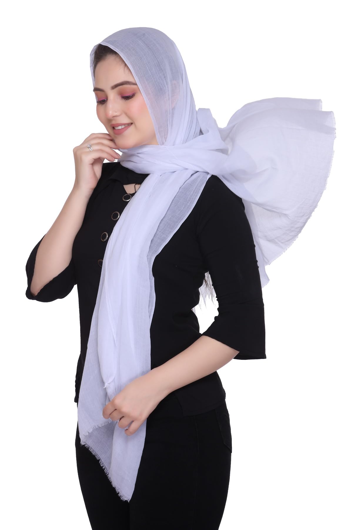 World of Shawls Premium Cotton Hijab Scarf for Women – Lightweight, Breathable & Elegant – Modest Fashion Wrap for Everyday, Party & Occasion Wear