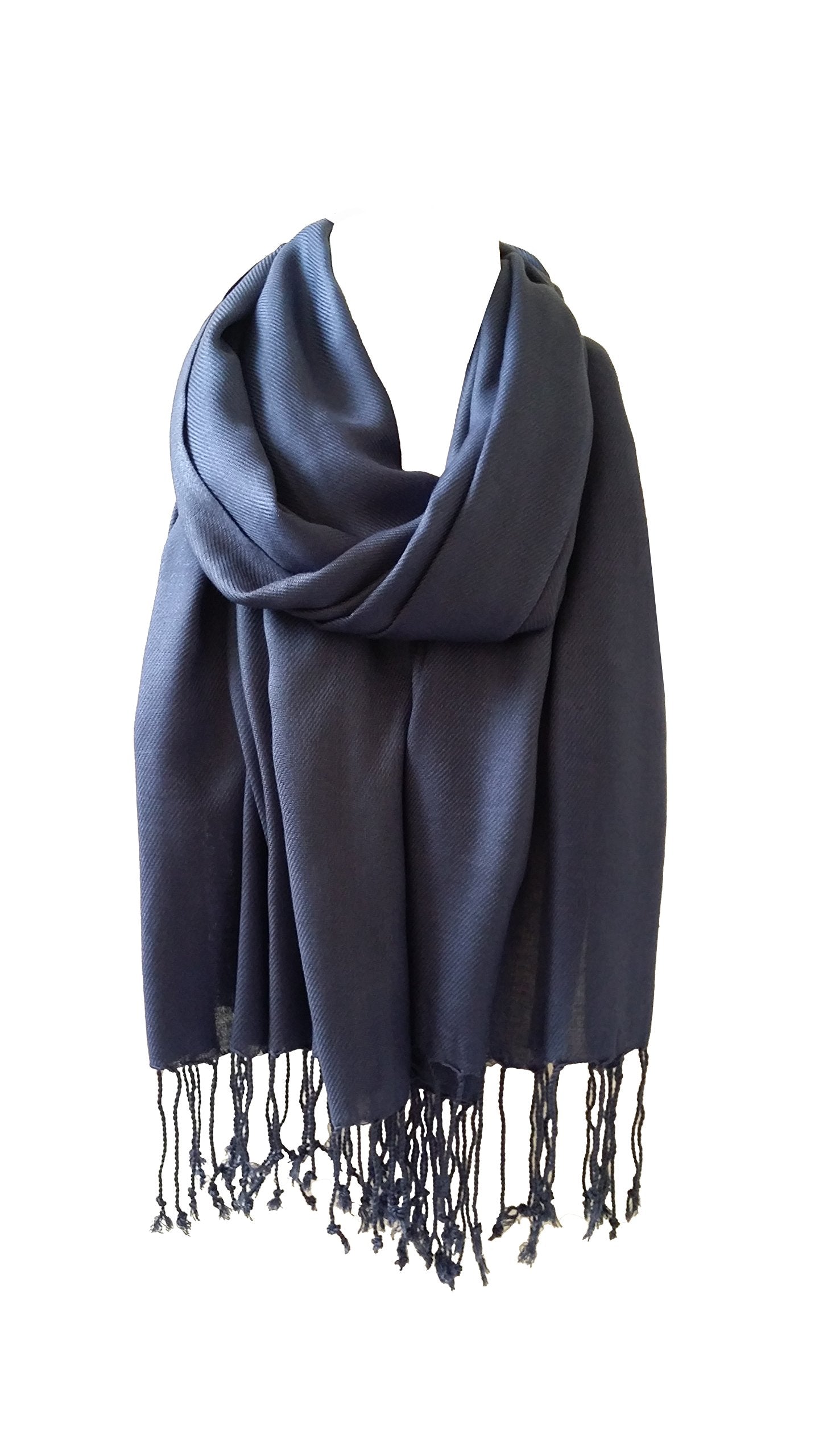 World of Shawls Plain Pashmina Scarf Hijab Shawl Stole Wrap 100% Viscose Factory Seconds