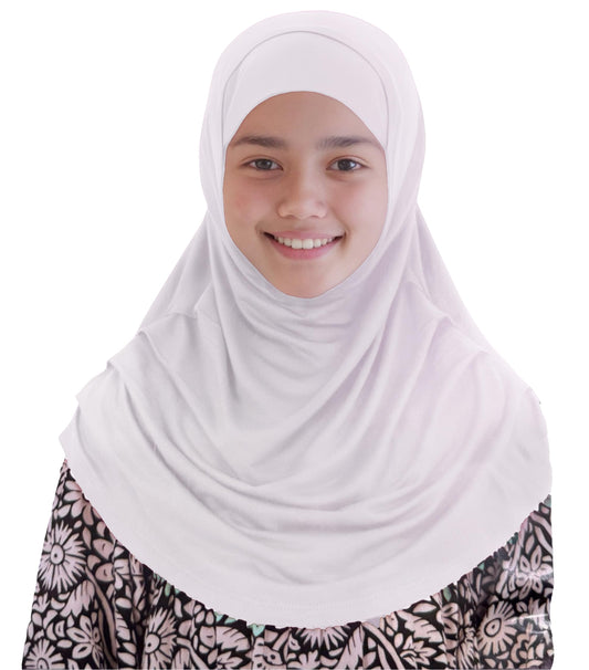 World of Shawls Children Girls Pleated Design Ready Hijab Scarf