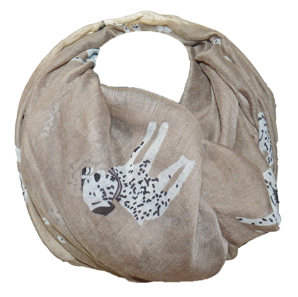 Soft scarfs with fancy patterns (DalmatinerBeige)