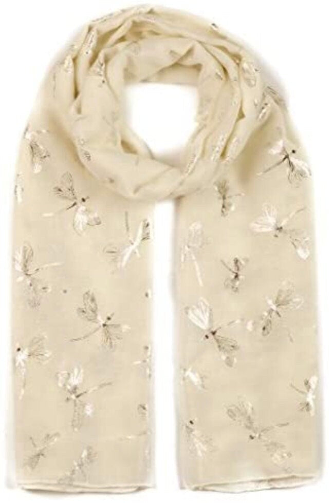 Glitter Dragonfly Large Scarf For Girls Ladies Women Shawl Scarf Wrap Soft Scarves