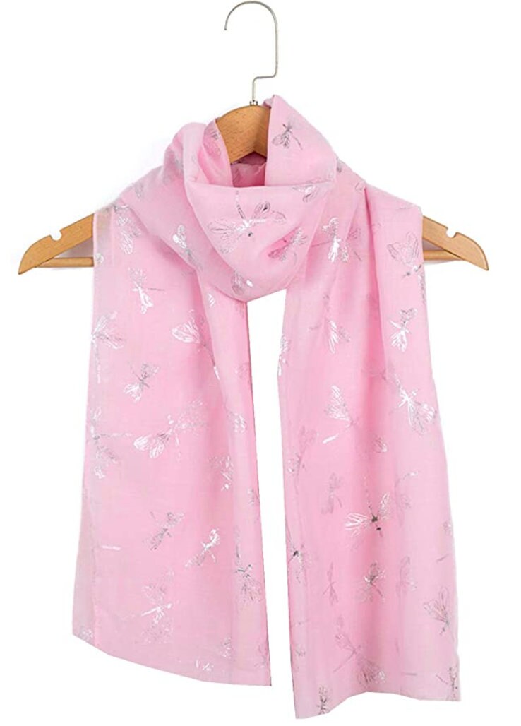 Glitter Dragonfly Large Scarf For Girls Ladies Women Shawl Scarf Wrap Soft Scarves