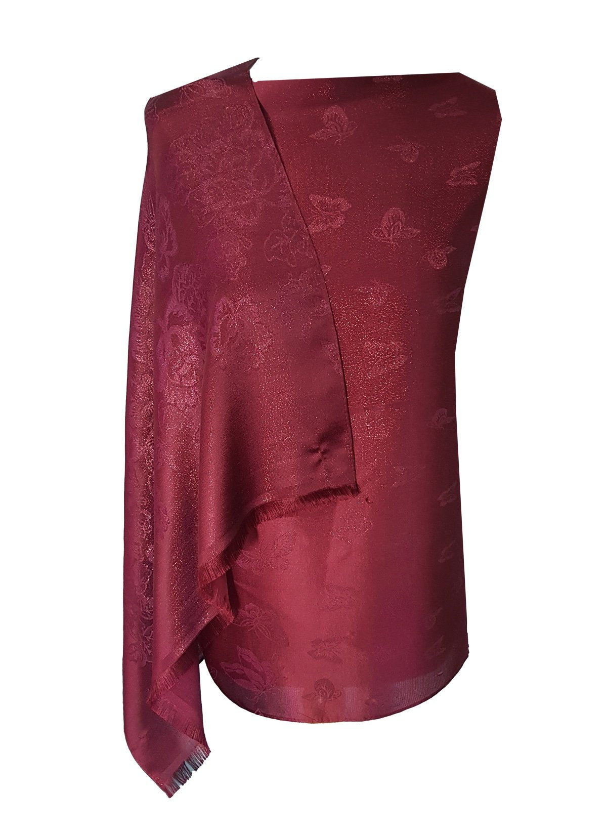 World of Shawls Shimmery Butterfly Lightweight Silky Pashmina Feel Shawl Wrap Stole