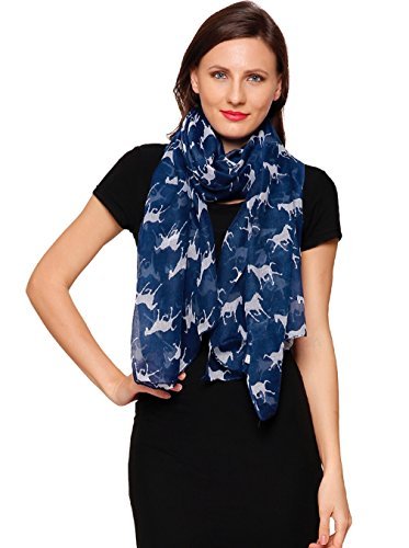 World of Shawls Horse Print Design Ladies Girls Scarf Scarves Shawl Wrap Maxi Sarong