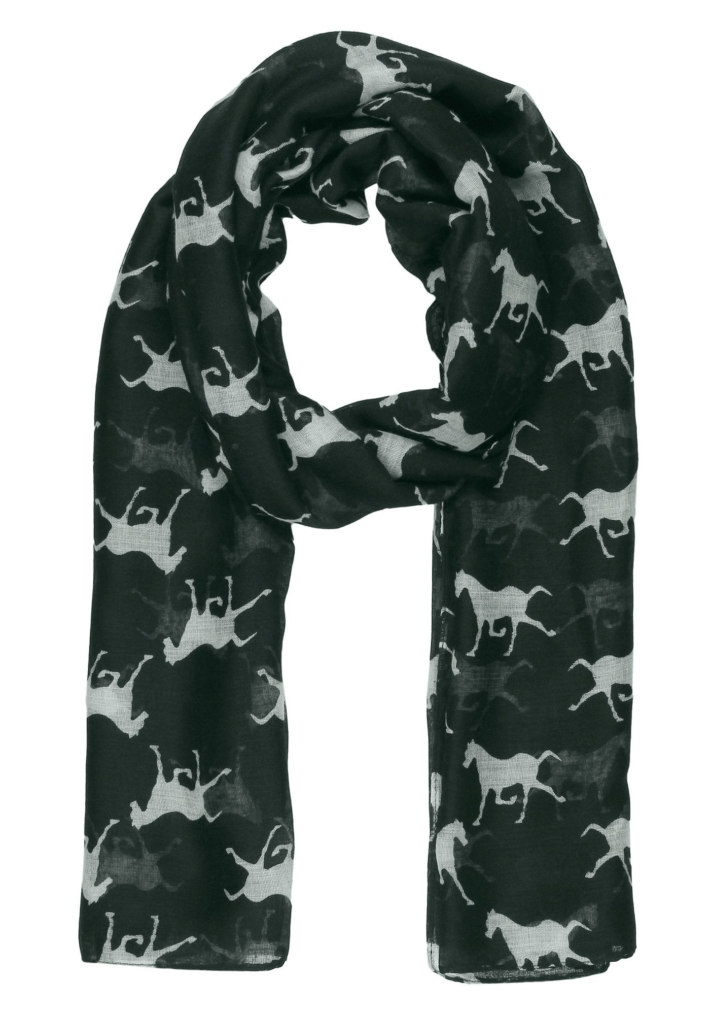 World of Shawls Horse Print Design Ladies Girls Scarf Scarves Shawl Wrap Maxi Sarong