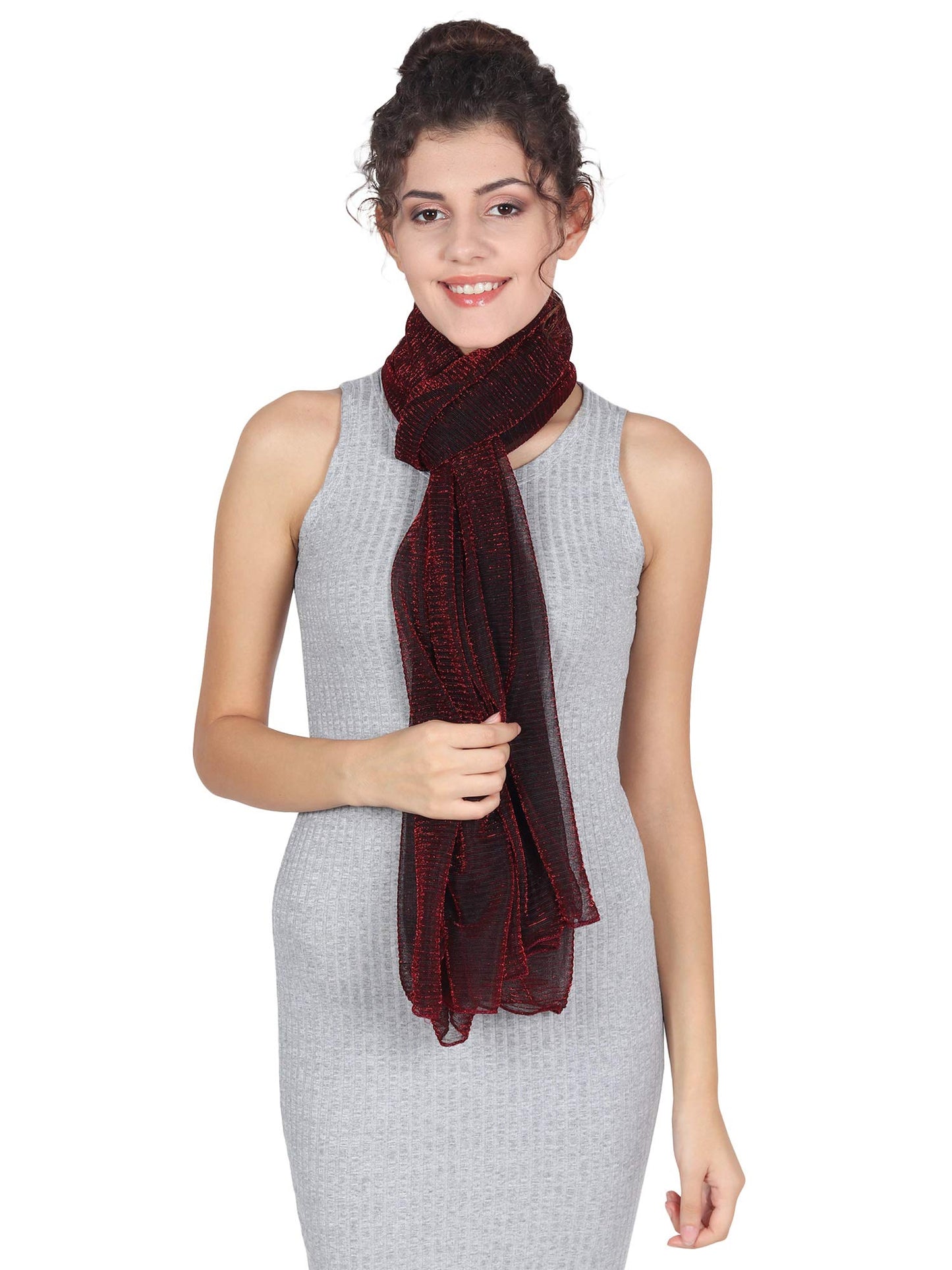 World of Shawls Scarf Wrap for Wedding Evening Shawl Glitter Sheer Bridal Women's Scarves for Prom, Party