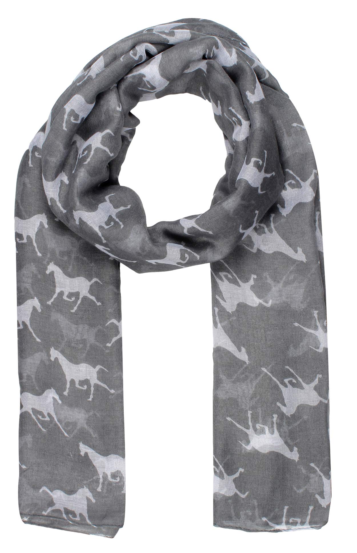 World of Shawls Horse Print Design Ladies Girls Scarf Scarves Shawl Wrap Maxi Sarong