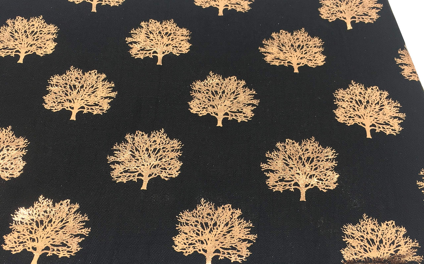 World of Shawls Silver Foil Mulberry Tree Print Fashion Scarf