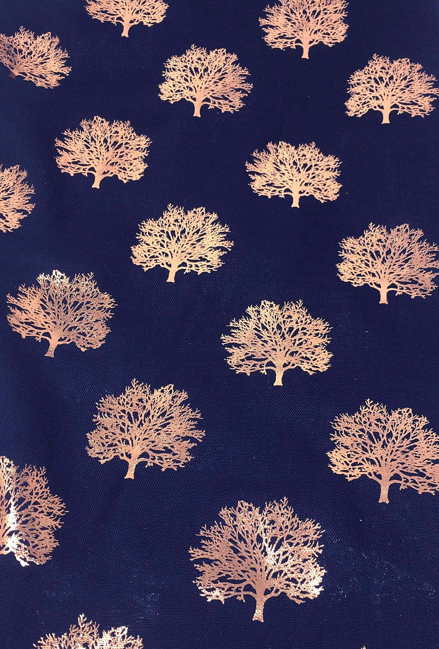 World of Shawls Silver Foil Mulberry Tree Print Fashion Scarf