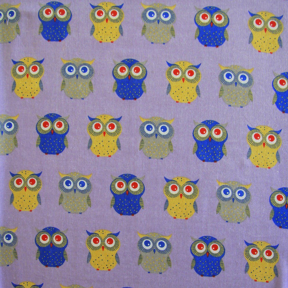 Owls Print Design All Season Lightweight Soft Scarves for Women (Dusty lilac)
