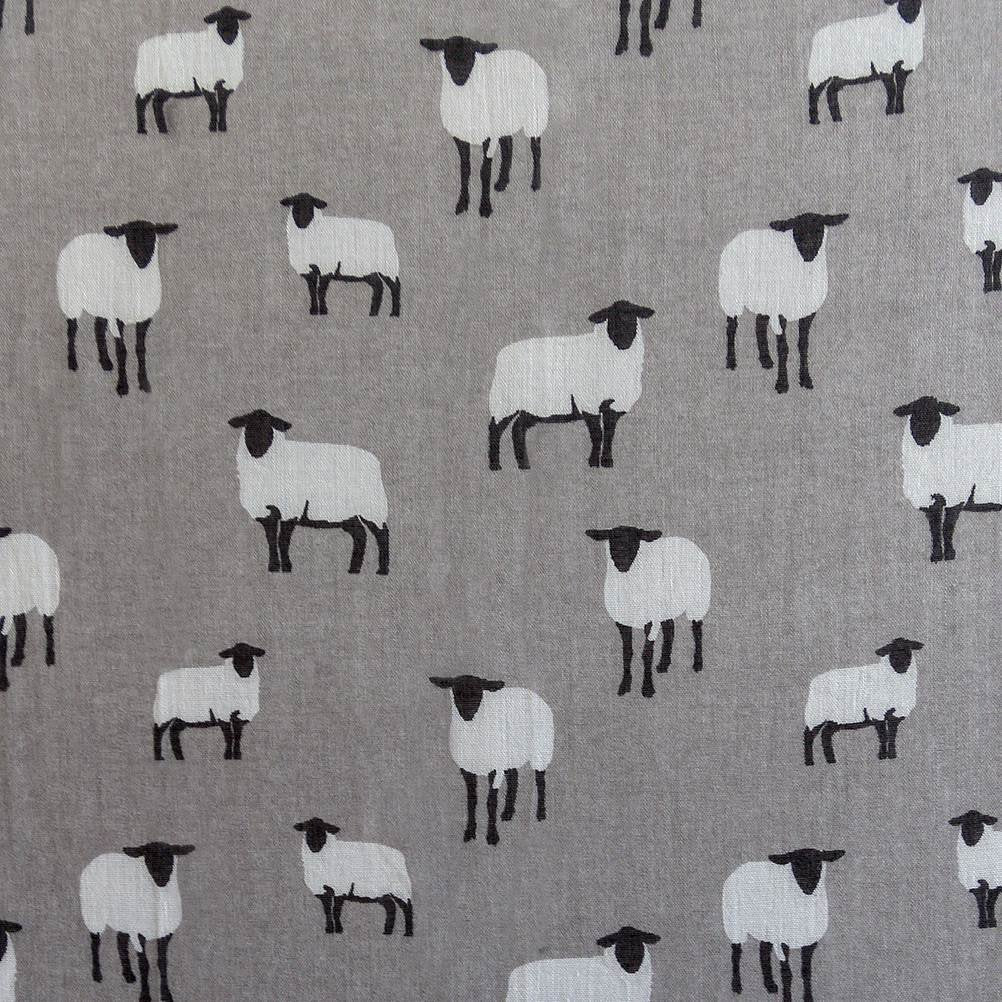 Grey & White Sheep Design Print Ladies Fashion Scarf