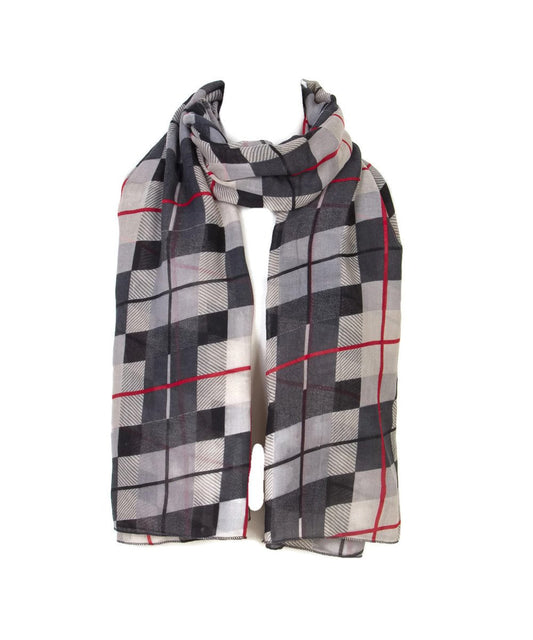 World of Shawls New Ladies Women's Girls Beautiful Plaid Design Scarf Stole Wrap