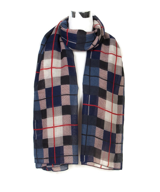 World of Shawls New Ladies Women's Girls Beautiful Plaid Design Scarf Stole Wrap