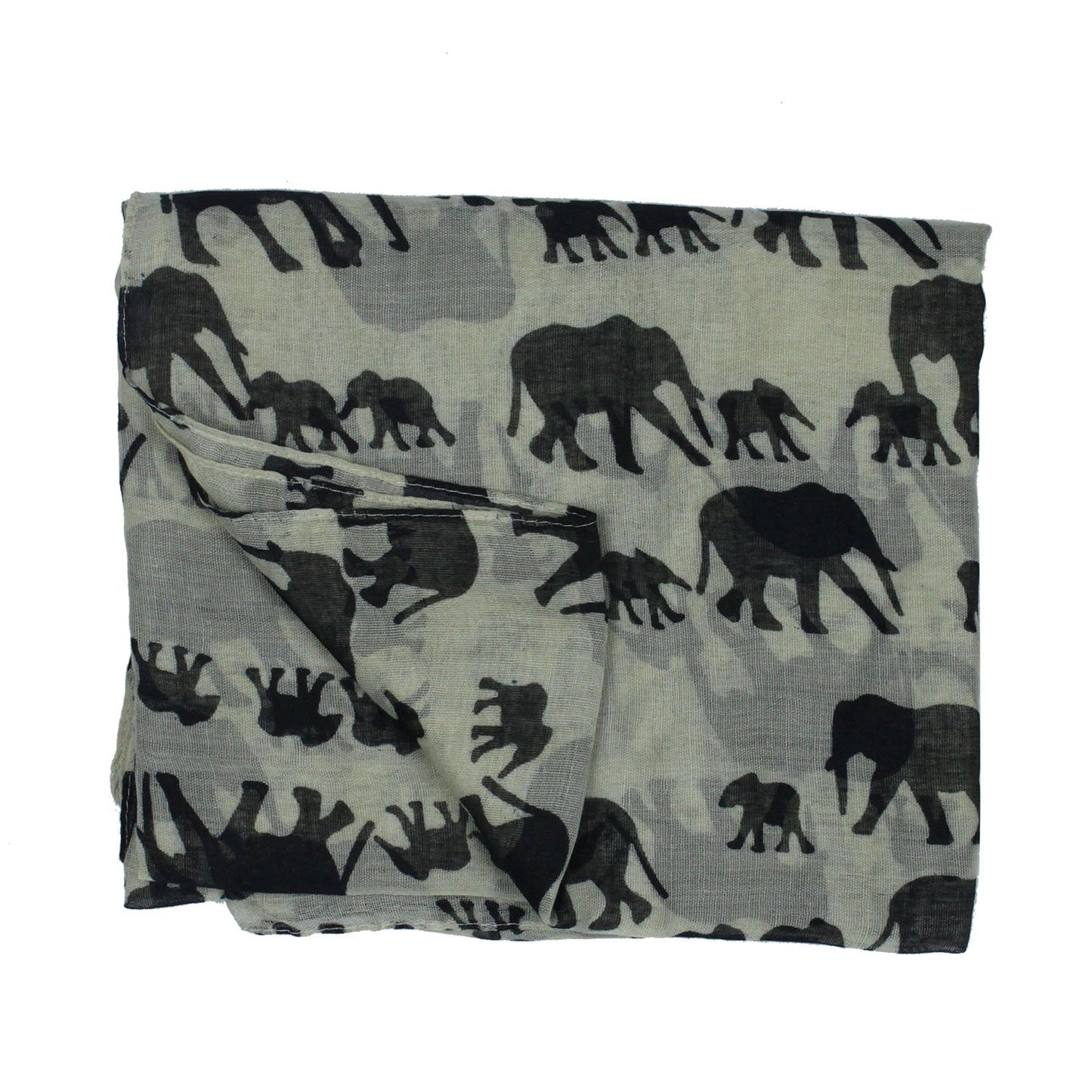 Womdee(TM) Fashion Woman Ultra Soft Paris Yarn Gorgeous Elephant Print Long Scarf Shawl Wrap-Creamy White With Womdee Accessory
