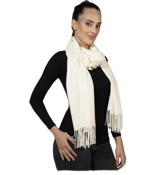 Ivory Cream pashmina style shawl/scarf/Wrap