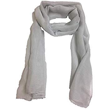 Plain Scarf hijab Maxi Scarf Sarong Big Large Oversize Plain Colours Viscose (WHITE)
