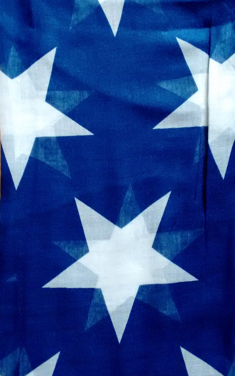 Women scarves stars print large lightweight all seasons scarf (S1 - Navy Blue- (starBblu))