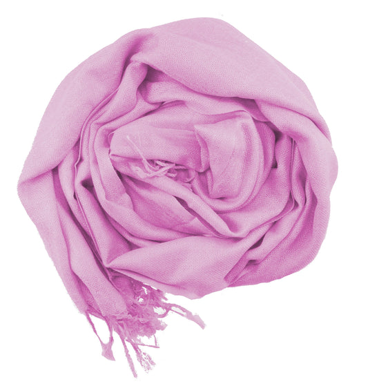 Beautifully Soft Pashmina & Silk Mix Ladies Evening Scarf Wrap Lilac