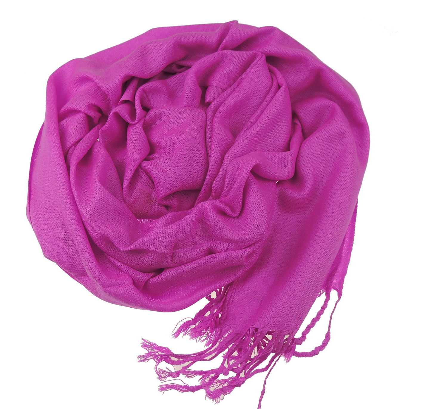 Glamour Girlz Beautifully Soft Pashmina & Silk Mix Ladies Evening Scarf Wrap Available in Many Colours (Violet)
