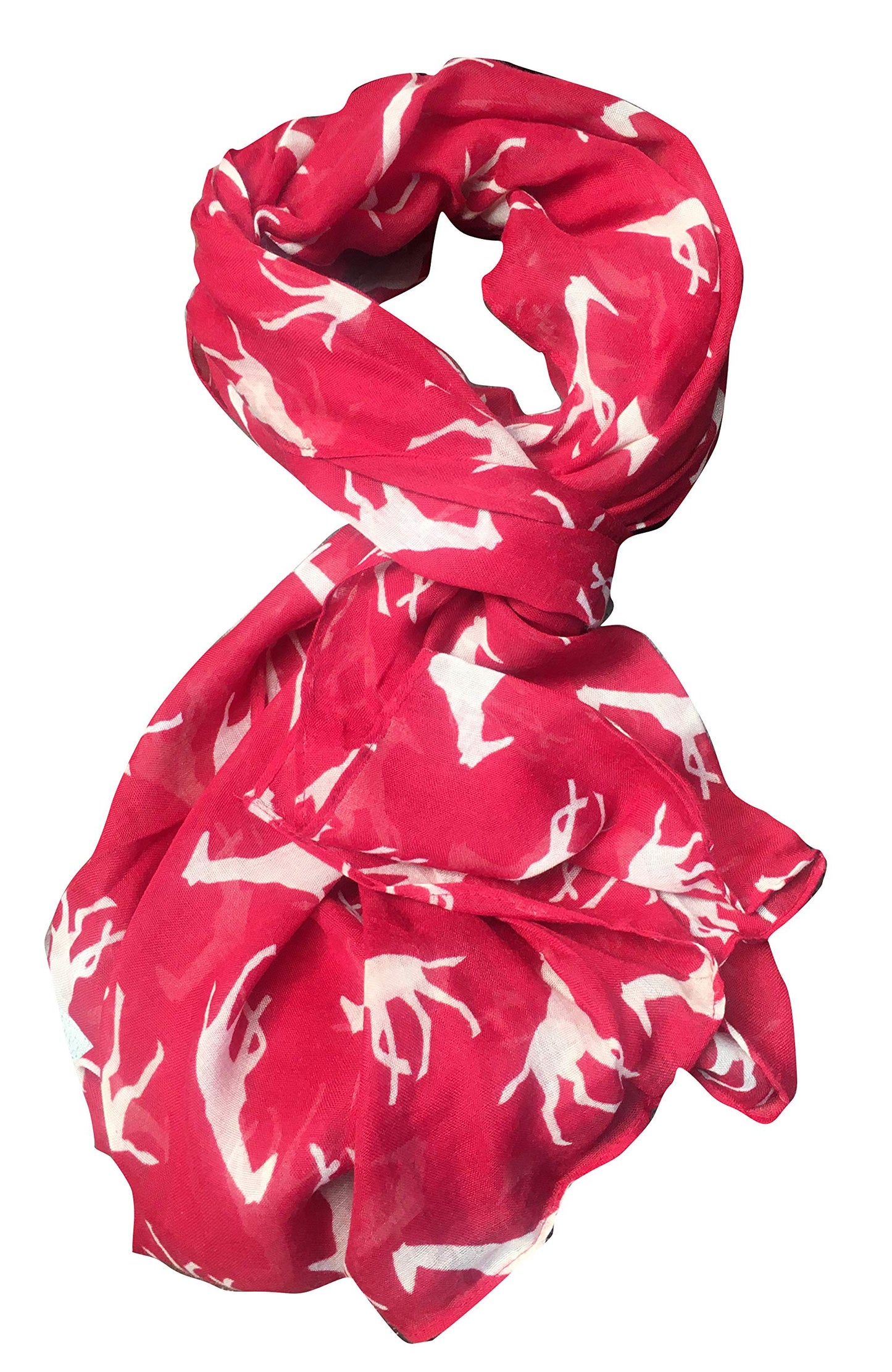 CambridgeStyle Giraffe Shadow Scarf - Lovely Giraffes run over this light scarf