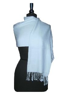 RK Essentials | Plain Pashmina’s Featuring Tassel Edging | Sky Blue
