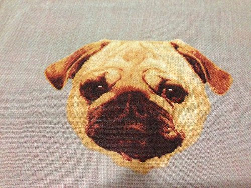 Grey Ladies Pugs Dog Print Design Fashion Scarf - Pug Gift Wrap Available