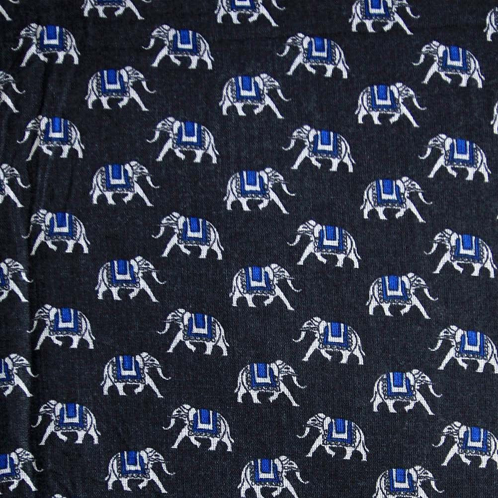 Women scarves elephants print design style (Charcoal grey)