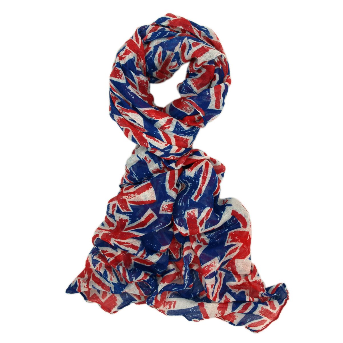 TrendsBlue UK British Flag Small Print Fashion Scarf