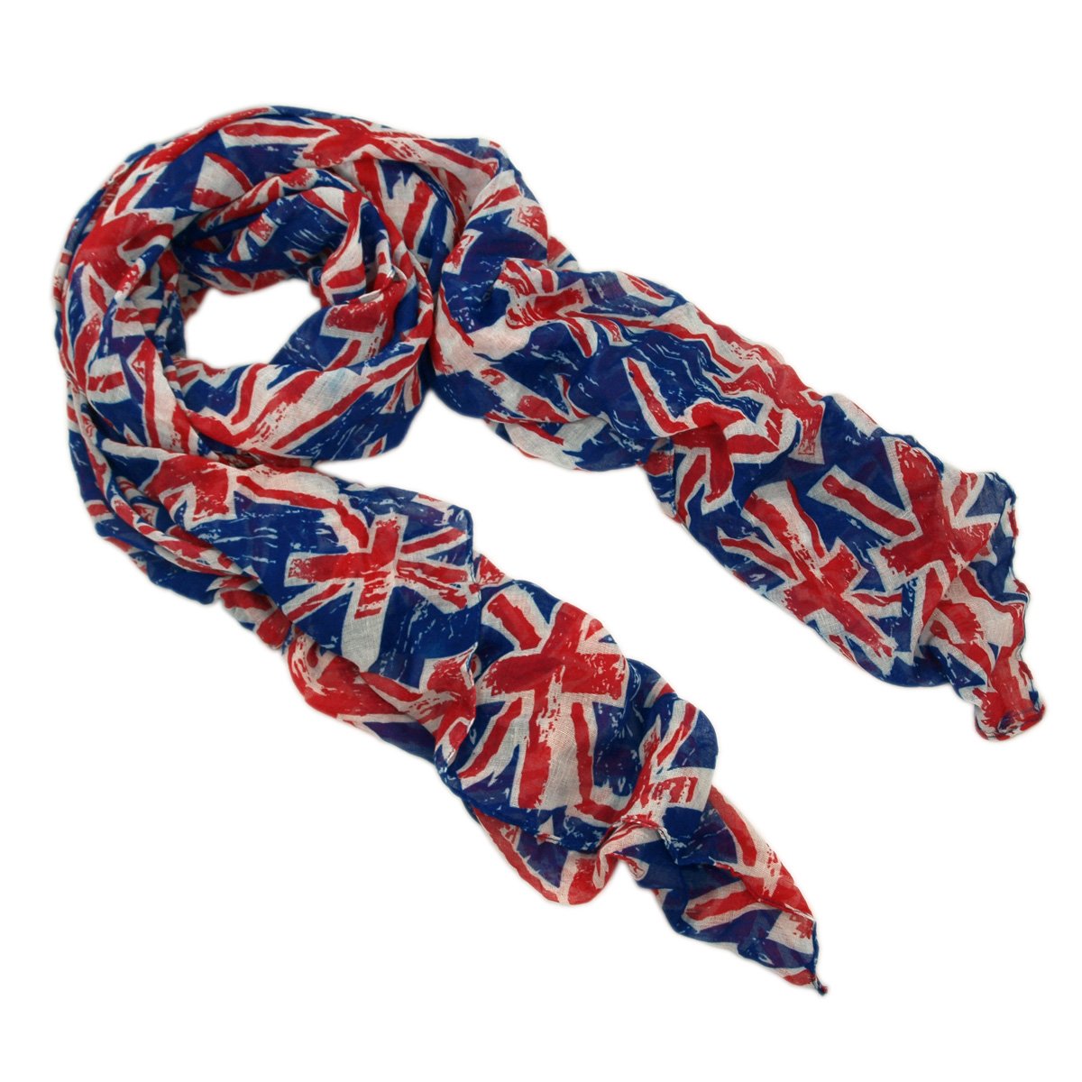 TrendsBlue UK British Flag Small Print Fashion Scarf