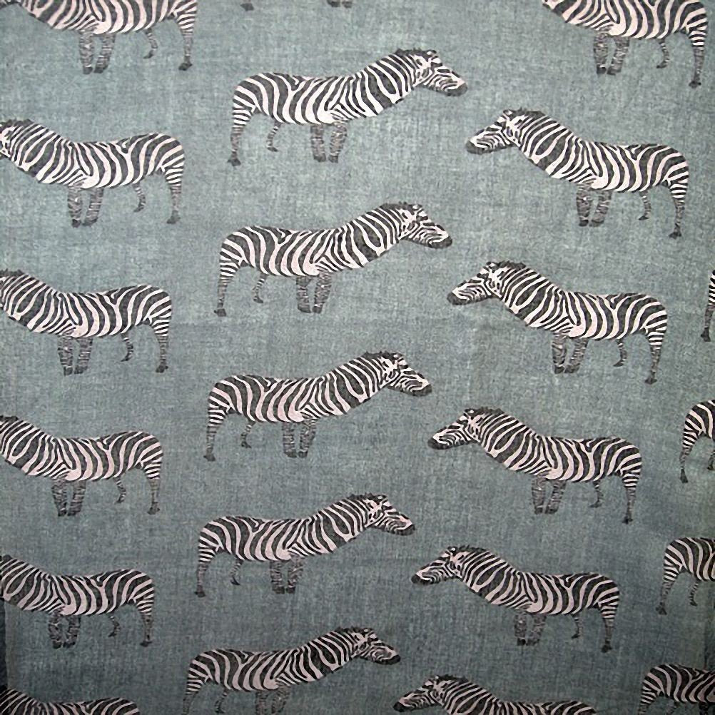 Large scarf zebra printed design (Grey)