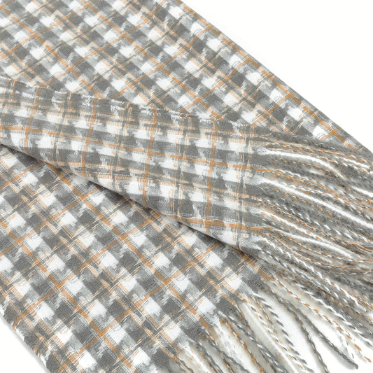 World of Shawls WINTER WARMER Thick Large Dogtooth Design Fashion Scarf Blanket Wrap Unisex