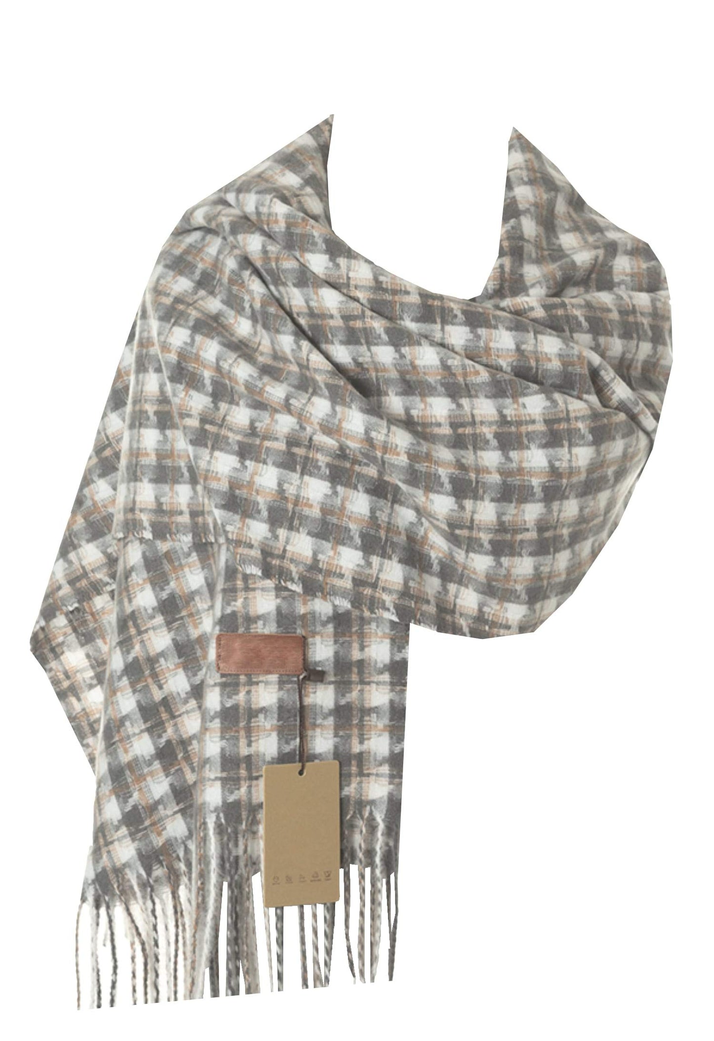 World of Shawls WINTER WARMER Thick Large Dogtooth Design Fashion Scarf Blanket Wrap Unisex