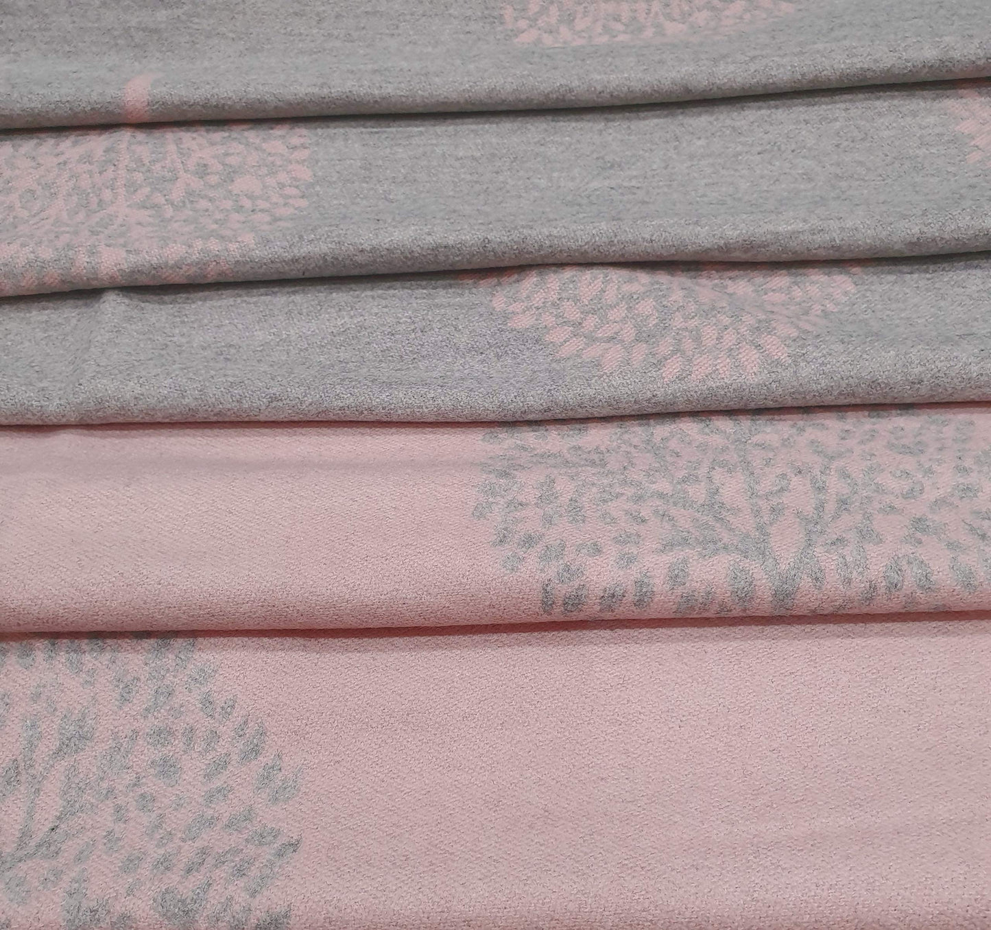 World of Shawls WINTER WARMER Reversible Thick Long Mulberry Tree Print Fashion Scarf Blanket Wrap