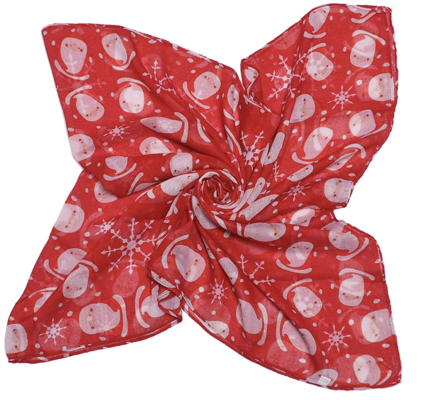 World of Shawls Winter Christmas Santa Printed Soft Large Wraps Shawl Scarves Scarf