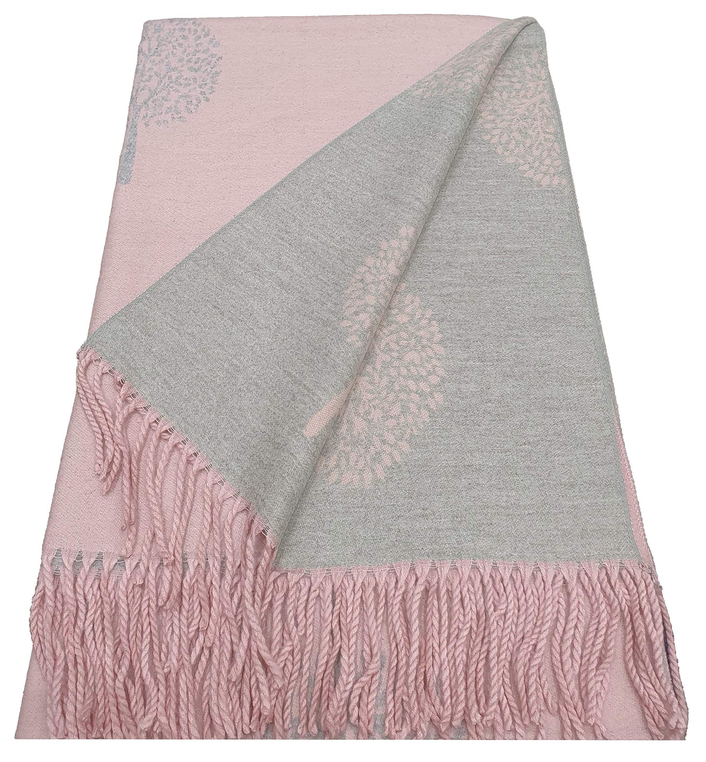 World of Shawls WINTER WARMER Reversible Thick Long Mulberry Tree Print Fashion Scarf Blanket Wrap