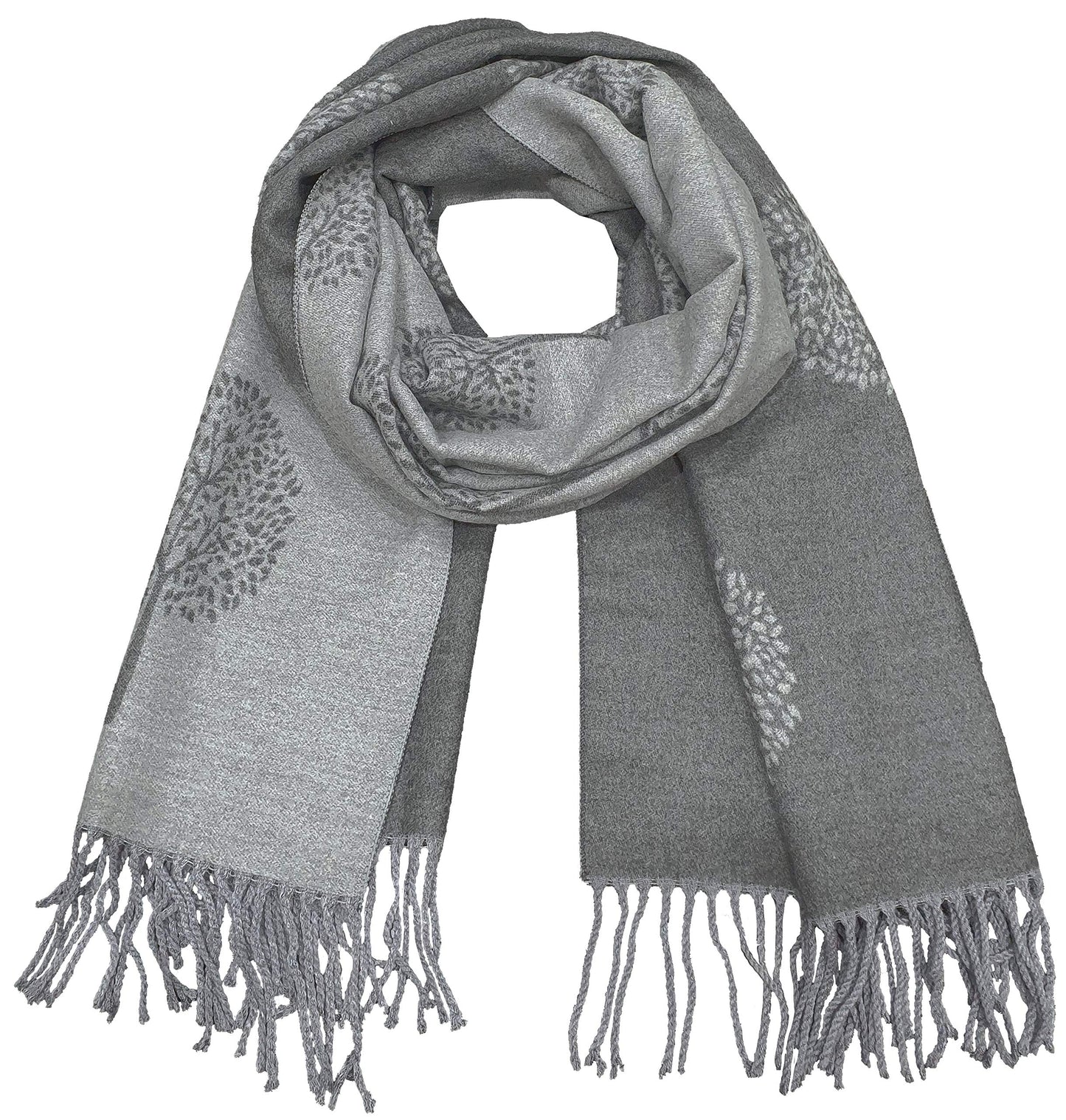 World of Shawls WINTER WARMER Reversible Thick Long Mulberry Tree Print Fashion Scarf Blanket Wrap