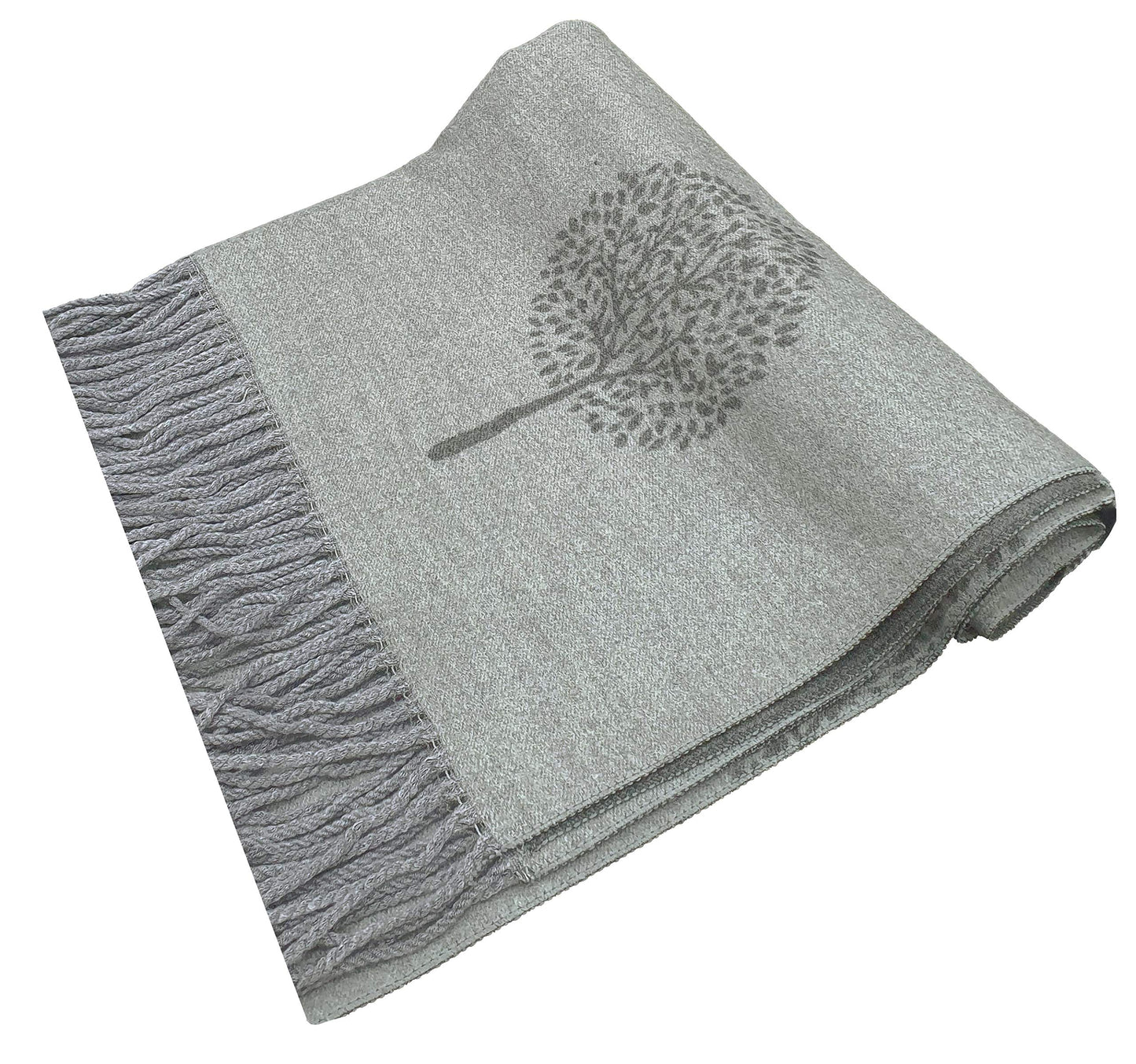 World of Shawls WINTER WARMER Reversible Thick Long Mulberry Tree Print Fashion Scarf Blanket Wrap