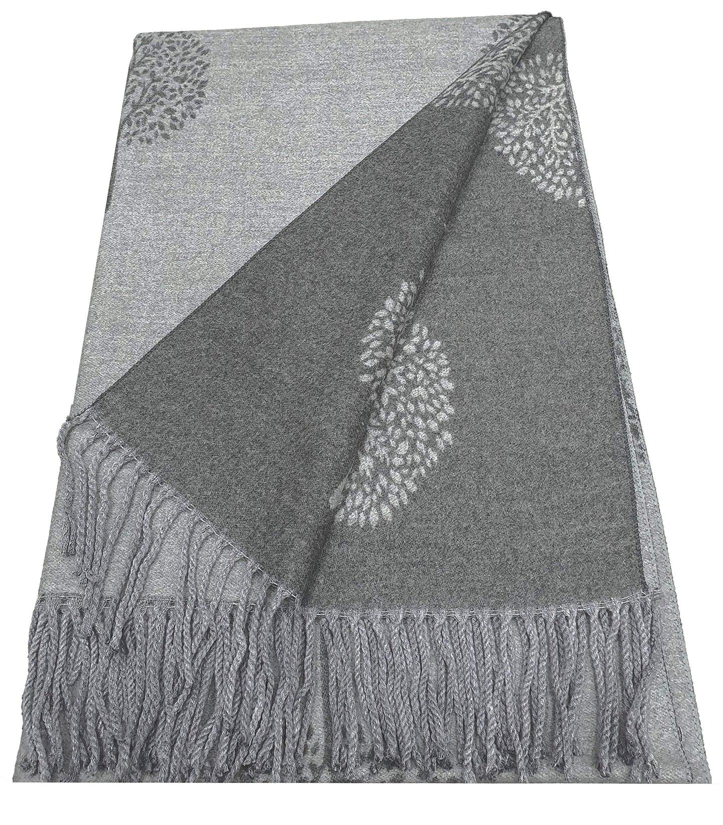World of Shawls WINTER WARMER Reversible Thick Long Mulberry Tree Print Fashion Scarf Blanket Wrap